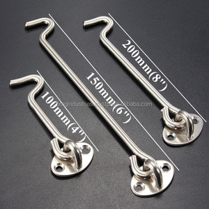 OMG Industries 4 "ตะขอเกี่ยวห้องโดยสารทองเหลืองและสังกะสีสำหรับงานหนักตะขอเกี่ยวประตูบานเลื่อนแบบอุตสาหกรรม - Product Image 5