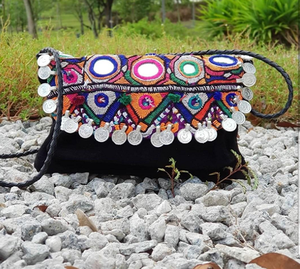 Ethnic Indian Styles Traditional <b>Clutch</b> Purse For Woman Designed With Hand Work <b>Bags</b> And Authentic Banjara <b>Bags</b> Art - Product Image 1