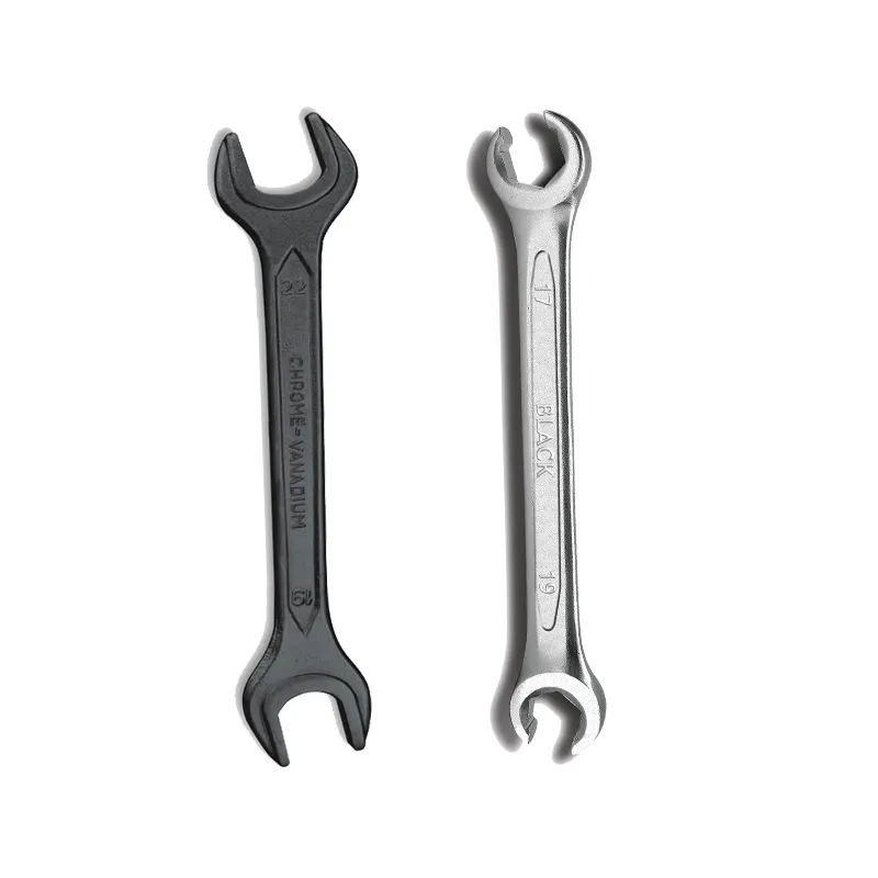 Good Quality Low Price Open Spanner Wrench Vanadium Steel Double Ended Open Jaw Spanners Black