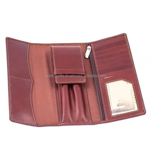 Portalápices clásicos de cuero genuino, estuche para bolígrafos - Product Image 2