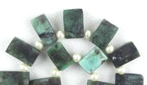 Acural 16 Pieces en Reen mermerald ough emstone eewelry aking andcut tone ollollection ay irirthstone holholesale - Product Image 2