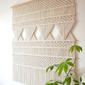 En gros Macramé Plante Cintre Nouveaux Designs Boho Home Decor Tenture Murale Jardinière pour Salon Fait à la Main - Product Image 3