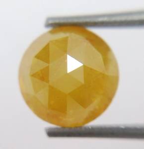 Diamantes sueltos de hielo de corte de Rosa redondo amarillo natural del fabricante indio 100% Diamantes de sal y pimienta sueltos naturales - Product Image 2