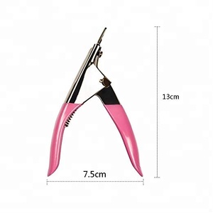 กรรไกรตัดเล็บสแตนเลสแบบมืออาชีพปลายแบนรูปตัวยูสำหรับเล็บมือปลอม - Product Image 3