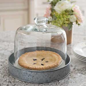 Ensemble de trois plateaux de service à gâteaux galvanisés élégants et durables pour les occasions spéciales - Product Image 5