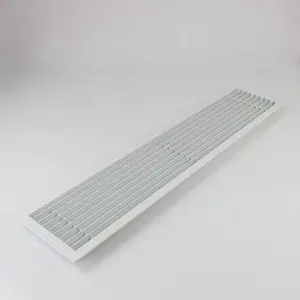 China Factory Air Conditioning Aluminium 0 15 30 Degree Fixed Blades Linear Bar Air Grille For Ventilation System