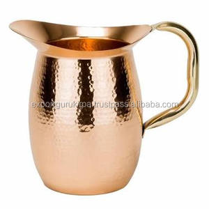 Jarra de cobre de diseñador de Metal hecha a mano India para servidores de Hotel y hogar Decoración de Navidad decoración de Pascua al por mayor - Product Image 1