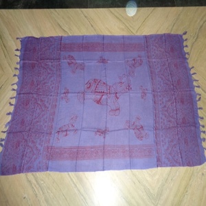 Mix Designs Women's Viscose <b>Silk</b> Screen Printed Trendy Pareo Sarong Summer <b>Long</b> <b>Scarf</b> with Leaf Pattern - Product Image 1