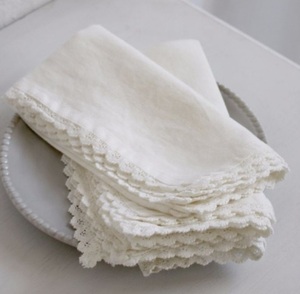 Ensemble de chemin de table blanc serviette, 14 pièces, - Product Image 1