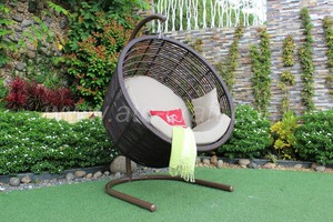 EAGLE COLLECTION-Hamaca de mimbre sintética moderna, modelo de columpio para exteriores con estilo, para uso en jardín, diseño más novedoso, material metálico, para uso en el jardín - Product Image 4