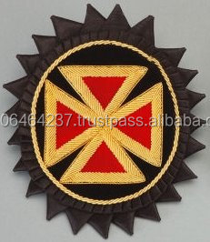 Insignias de Roseta de Caballero Templario con Logotipo Personalizado de Alta Calidad para Accesorios de Ropa, Venta al por Mayor de Fábrica - Product Image 3