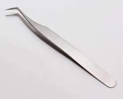 Pinzas de volumen de pestañas personalizadas de buena calidad, pinzas calientes y baratas, pinzas de pestañas de color cilver, acero inoxidable - Product Image 3