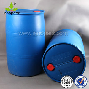 Fût en plastique de 200 litres avec couvercle fermé pour liquides et produits chimiques - Product Image 4