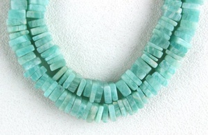 16 "hebra larga amazonita natural Gemstoine Smooth Heishi Beads 2020 fabricante al por mayor genuino de alta calidad - Product Image 4