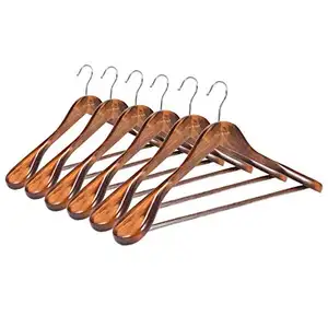 Hot Selling - Wholesale OEM Accept Luxury Natural wooden clothes hanger wood hanger for sale