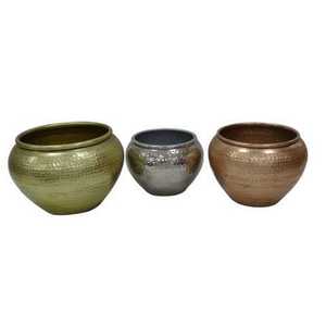 ล่าสุดบ้านตกแต่งHammeredประตูออกแบบใหม่แจกันกระถางดอกไม้ - Product Image 1