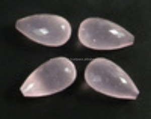 Piedra preciosa de cuarzo rosa suelta de rasgadura facetada natural - Product Image 1