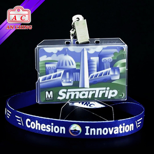Porte-badge en plastique rigide givré pour carte CR80 simple - Product Image 3