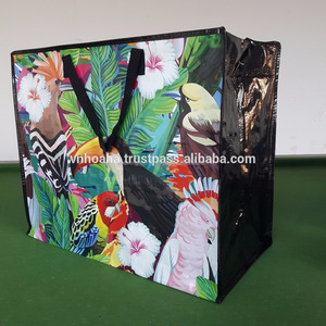 Sacs de courses en PP tissé avec poignées tubulaires et poignées en sangle PP - Taille et couleur personnalisables Prix abordable - Product Image 2
