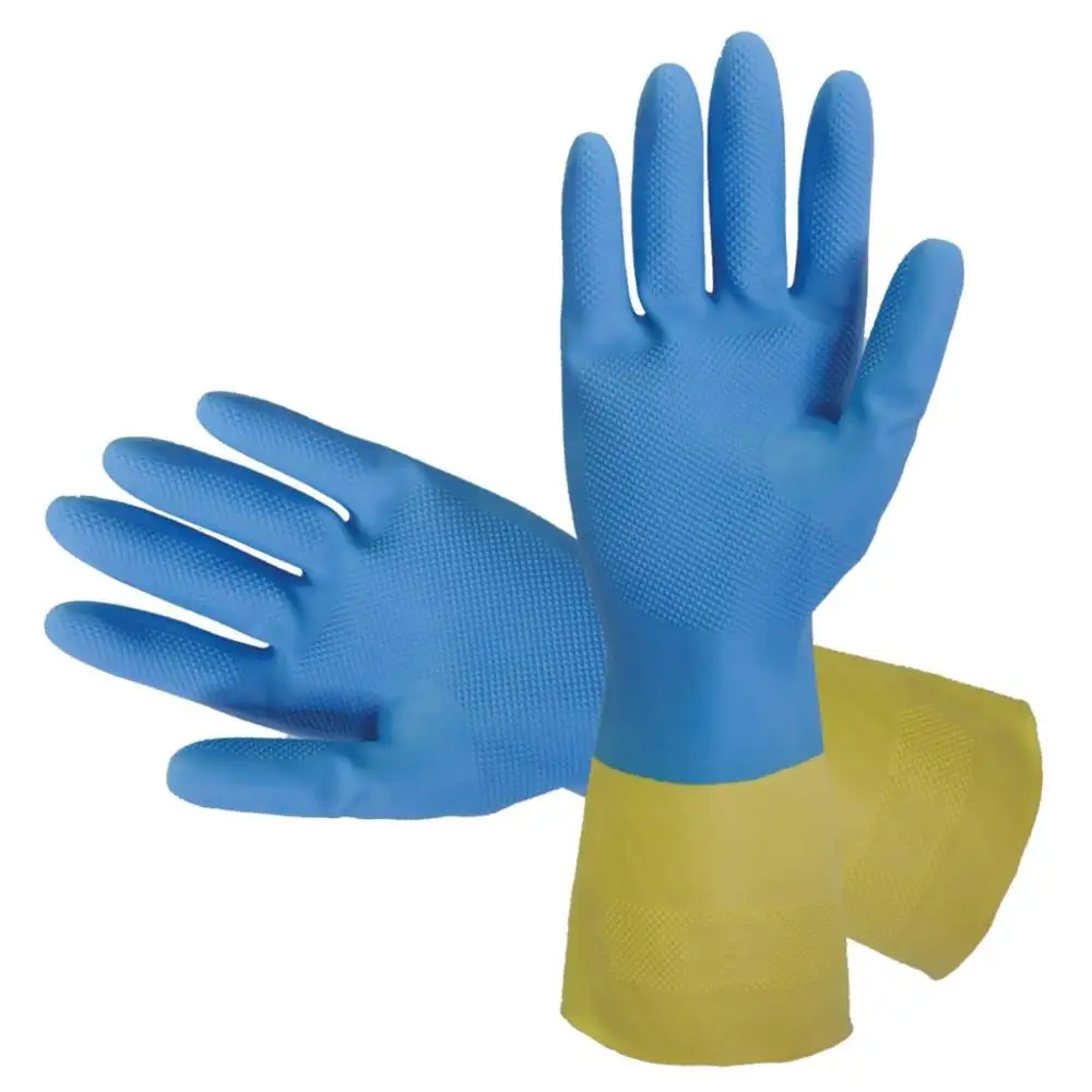 Ergonomisches Design mit Baumwolle beflockte Gummi handschuhe Latex Gants und Latex für die tägliche Zubereitung von Fischfiletieren