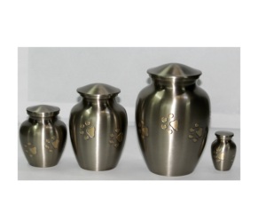 Urnas de cremación para mascotas biodegradables de diseño de BTC Metal de alta calidad con acabado de latón mate Estampado colorido para cenizas de adultos - Product Image 4