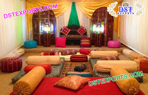 DE BODA musulmana Mehandi escenario de estilo árabe Mehndi noche etapa musulmana Mehndi etapas Decoración - Product Image 2