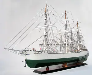 SUOMEN JOUTSEN (SWANS OF FINLAND) WOODEN TALL SHIP MODEL