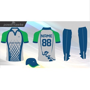 ชุดเสื้อกางเกงเล่นคริกเก็ตสำหรับเด็กชายผู้ใหญ่สีสวยใส่สบาย - Product Image 3
