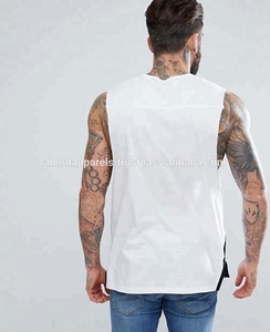 Nouvelle arrivée Pas cher élégant en vrac personnalisé 100% polyester respirant débardeur gym pour hommes - Product Image 3