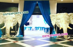 การตกแต่งทางเข้างานแต่งงานของราชวงศ์พร้อมรูปปั้นพระพิฆเนศการตกแต่งเวทีงานแต่งงานที่ออกแบบล่าสุด - Product Image 3