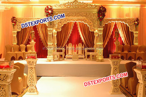 Mandap de Boda con Pilares Romanos, Mandap de Fibra de Cristal, Diseños de Mandap para Bodas Indias, Melbourne, Bélgica - Product Image 4