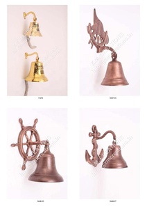 Lujoso barco de aluminio Bell Gong colorido adorno de jardín diseño de ancla Interior Exterior pared colgante puerta decoración del hogar Metal - Product Image 3