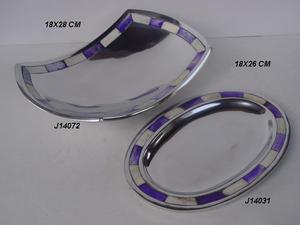 Cuenco de Metal para decoración del hogar de aluminio fundido pulido con espejo de Venta caliente con acabado antiguo de hueso incrustado para servir a los invitados - Product Image 3