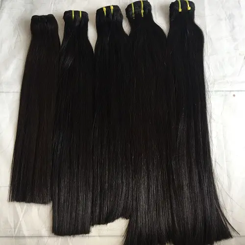 Extensão de cabelo humano liso do osso da virgem, fornecedor de cabelo do vietnã, tecelagem natural do cabelo