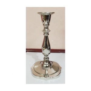 Best Selling Modern Candle Pillar Holder Wedding and Christmas Metal <b>Candelabra</b> for Home Decoration Silver Finished - Product Image 5