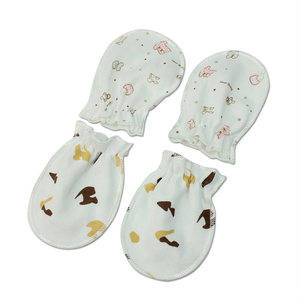 Wholesale Good Quality Soft 100% Cotton Baby Mittens - Product Image 1