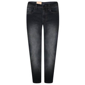 กางเกงยีนส์ทรงตรงเอวสูงสำหรับผู้ชายทรงหลวมเข้ารูปแบบสบายๆสไตล์เรียบง่าย - Product Image 2