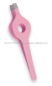 Pinzas profesionales para cejas, Punta inclinada, Etiqueta Privada, OEM, de acero inoxidable, para desplumar el pelo, herramientas de belleza - Product Image 4