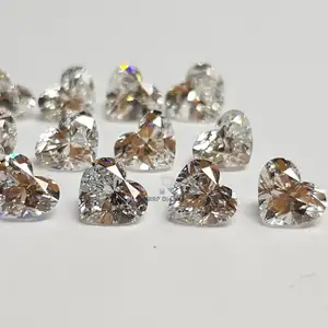 CVD elmas GHI renk VS saflıkta cilalı gevşek 0.50 0.59 karat Lab Made fantezi kalp ucuz fiyat Diamonds