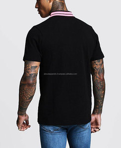 Polo uni pour hommes, nouveau modèle tendance de printemps, vente en gros, logo personnalisé brodé avec poche - Product Image 4
