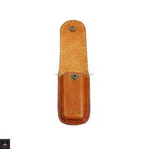 Funda para cuchillo, capa de cabeza de piel de vaca, piel de vaca para cuchillo plegable, funda para cuchillo de bolsillo de cuero Real, artesanía de cuero - Product Image 3