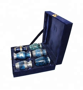 Velvet <b>Box</b> For 6 Pcs <b>Keepsake</b> Cremation Urn - Product Image 1