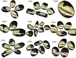 Haute qualité pierre naturelle pyrite cristal mélange forme lâche pierres précieuses Cabochon guérison cristal pierres précieuses toutes les formes Cabochon - Product Image 3