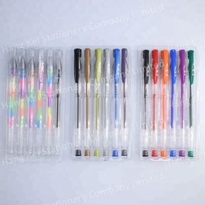 โรงงาน ASTM สีที่แตกต่างกันชุดที่มีสีสัน Glitter นีออนสีพาสเทลเติมฟรีตัวอย่างปากกาเจล - Product Image 6