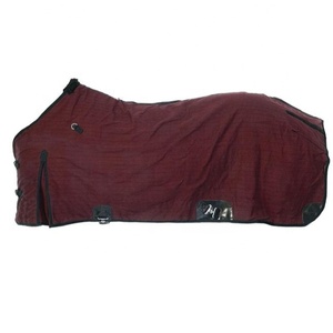 Oxblood Horse Rug Storm Buster Manta de invierno con forro polar impermeable Lona y lana Shell Belly Wrap Design - Product Image 1
