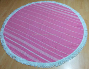 Wholesale Round Pestemal Hammam Beach <b>Towel</b> - RPT-SLT-RED RPT Collection <b>Towel</b> With Tassels Sand Free Beach <b>Cheap</b> Large - Product Image 3