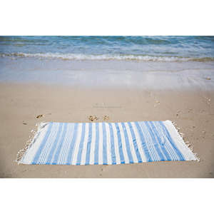 Serviette de Hammam Anatolia, Jeté Peshtemal-PEST-ANT-BLU2-Bleu Collection Classique - Product Image 6