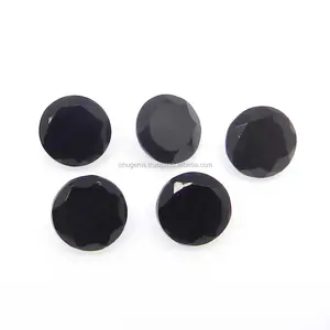 Black Onyx 10Mm Ronde Cut 2.99 Cts Losse Edelsteen Voor Sieraden