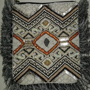 Indian Modern Bohemian Summer Embroidery Designer Handmade <b>Beaded</b> Messenger Bags Light Weight <b>Large</b> Capacity Women Evening Bags - Product Image 5