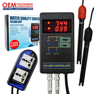 Contrôleur numérique pH/ORP 2 en 1 avec relais de commande de puissance de sortie, testeur de qualité de l'eau, mesure en ligne (emballage OEM disponible) - Product Image 1